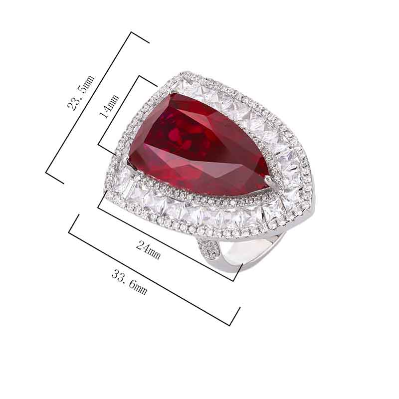 Personality Color Gemstone Ring: Light luxury design, exuding fashionable charm, embellished with colored gemstones, showcasing unique taste!