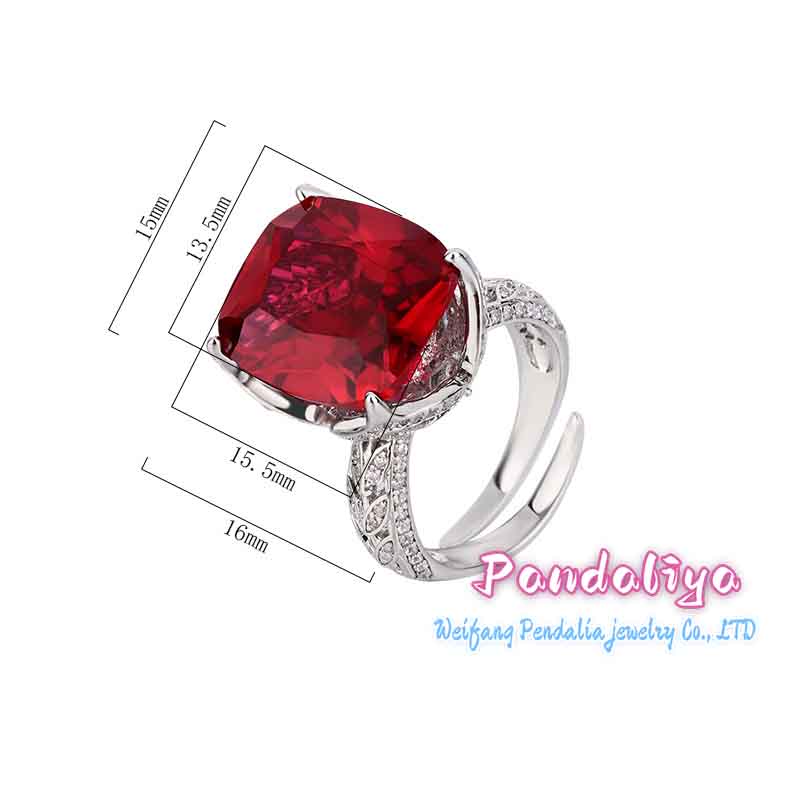 Simulated Gemstone Chunky Vintage Ring, Making You the Fashion Focus!