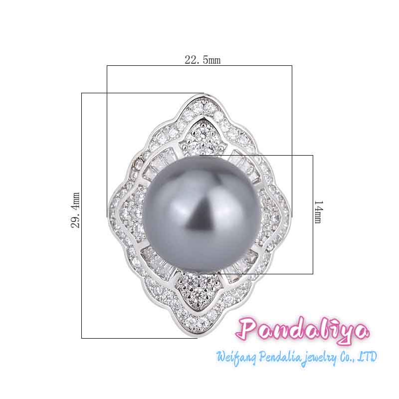 New Pearl Ring, Set with Diamonds, Full of Elegance, Dreamy and Enchanting, Exudes Charming Charisma, Achieving Unique Style.