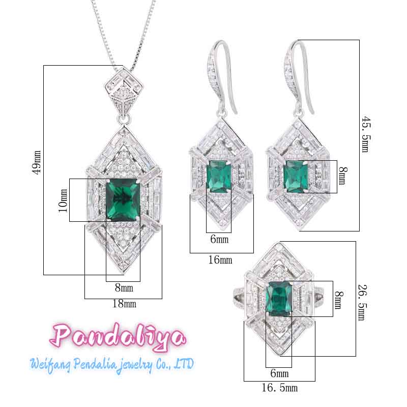 Emerald Set: Crafted with Precision, Encrusted with Diamonds, Sparkling Brilliance Throughout.