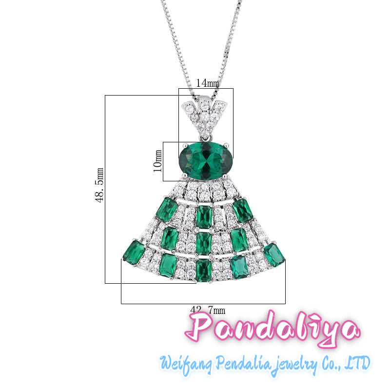 Colorful gemstone necklace, with an elegant skirt-shaped design and exquisite diamond embellishments, showcases your fashionable taste and unique style, making you a standout in the trend!