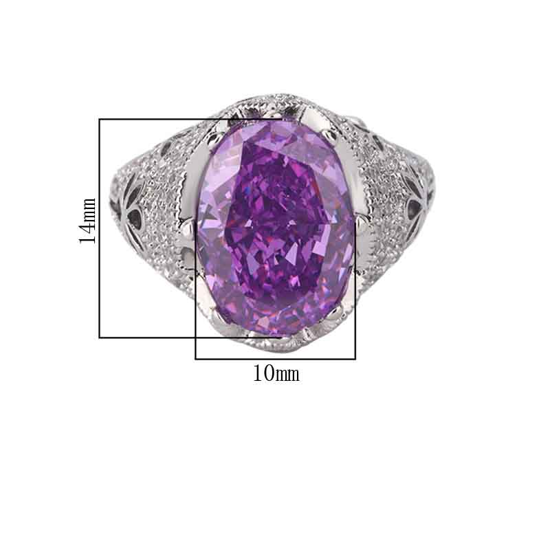 Colorful gemstone ring, exuding a sense of understated luxury, perfectly combines elegance and sophistication with the delicate and exquisite ice flower cutting technique.