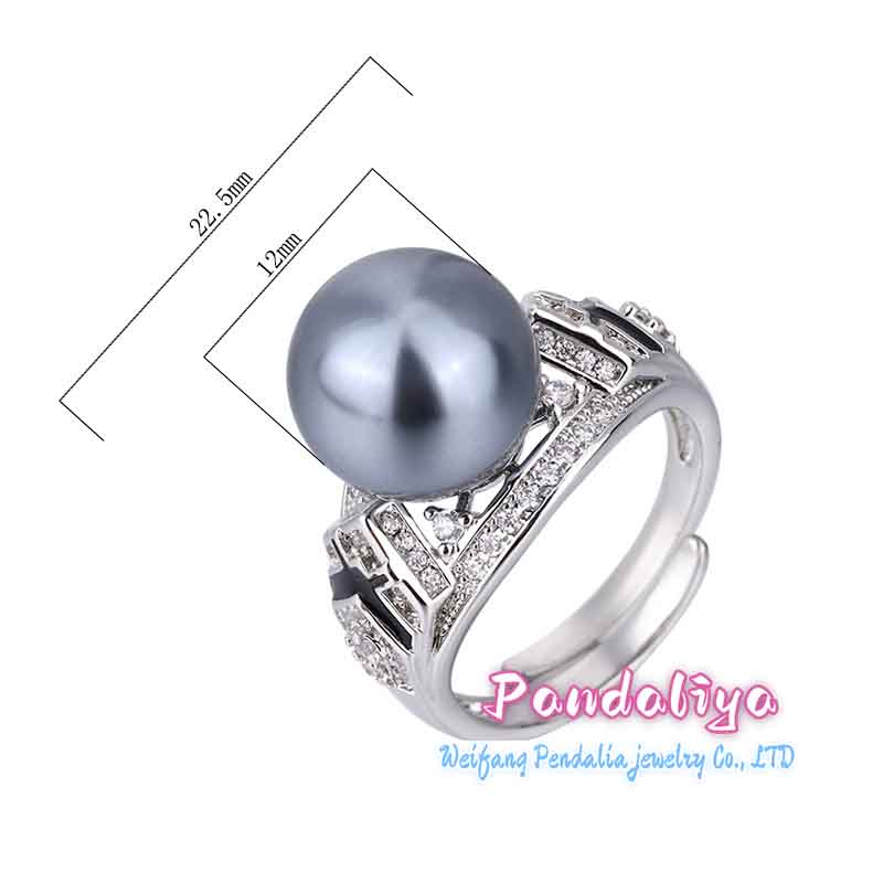 Exquisite 12mm Pearl Ring: Comfortable to Wear, Radiant in Elegance, Embodies Confidence and Charm.