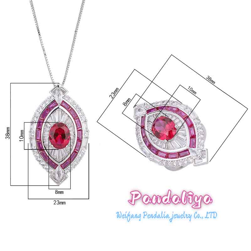 Red ruby set, exquisitely designed, shimmering with full-set diamonds, radiating a magnificent and dazzling brilliance, showcasing luxurious taste.