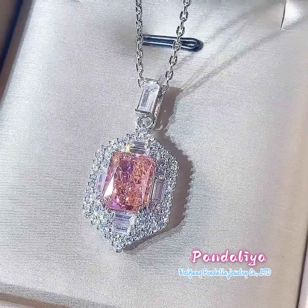 Dreamy Pink Diamond Set, Ice Flower Cut, Sparkling and Radiant, Emitting Enchanting Brilliance, Showcasing Unique Personality, Achieving Your Gorgeous Moments