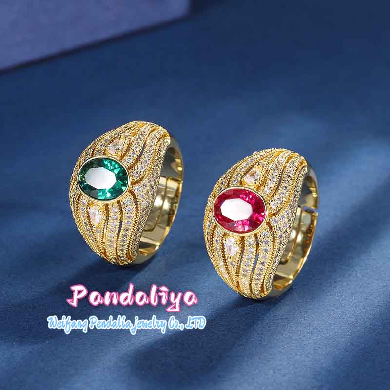 Vintage Gemstone Ring, with a variety of colorful gemstones, fully set with diamonds, exudes captivating vintage charm and jewel-like brilliance.