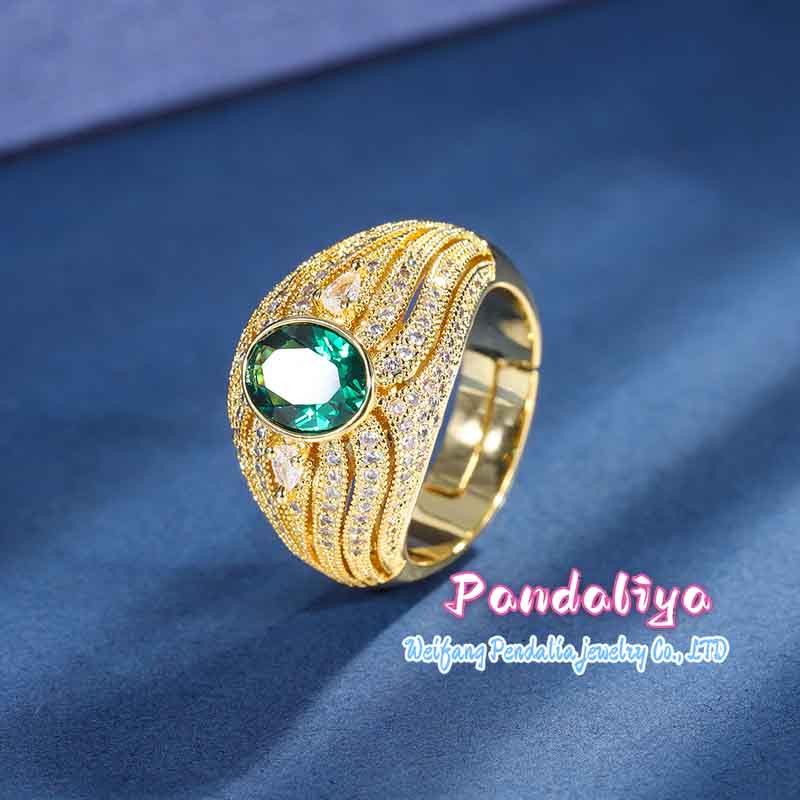 Vintage Gemstone Ring, with a variety of colorful gemstones, fully set with diamonds, exudes captivating vintage charm and jewel-like brilliance.