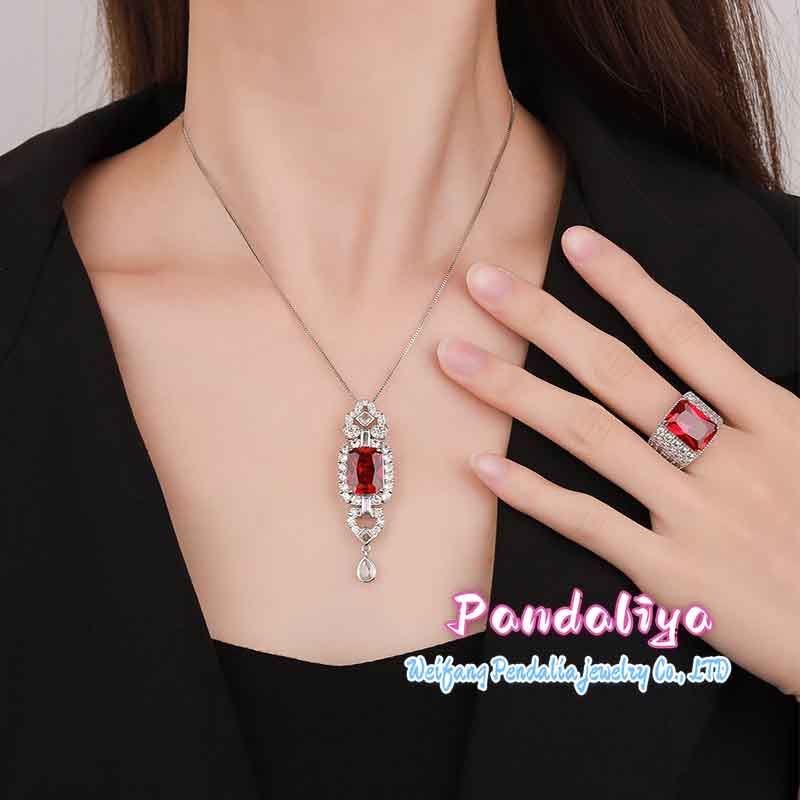 Red Jasper Set, Elegant and Refined, Diamond-Encrusted, Exudes Graceful Charm, Special Discount, Hurry Up and Shop Now!