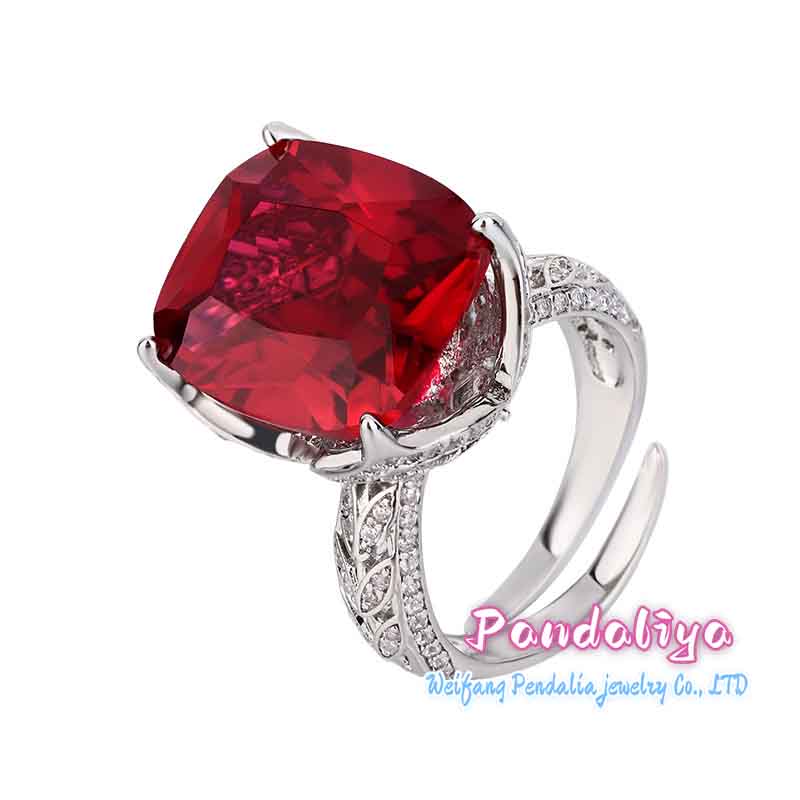 Simulated Gemstone Chunky Vintage Ring, Making You the Fashion Focus!