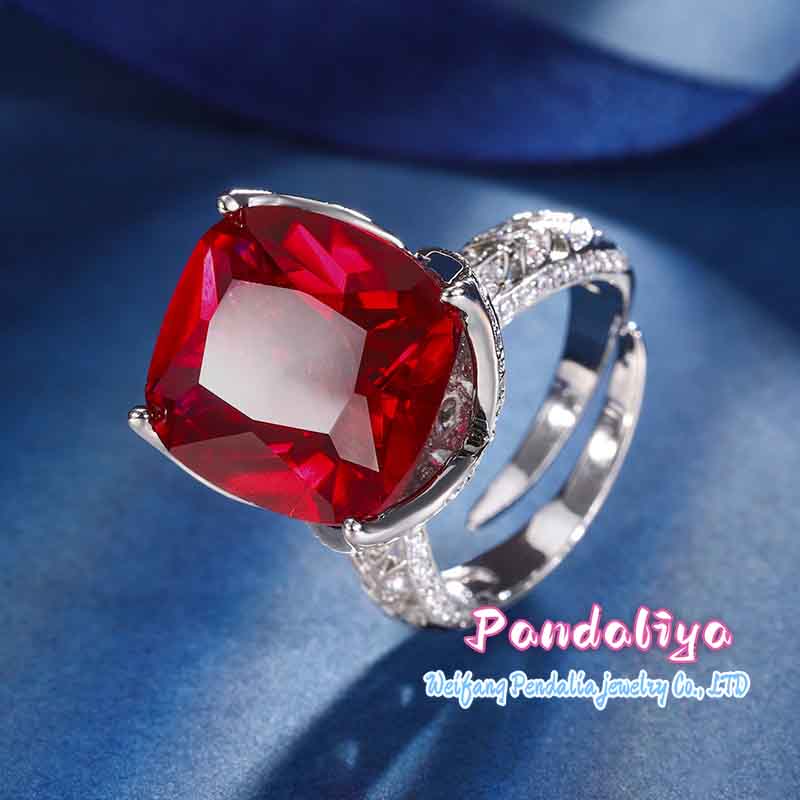 Simulated Gemstone Chunky Vintage Ring, Making You the Fashion Focus!