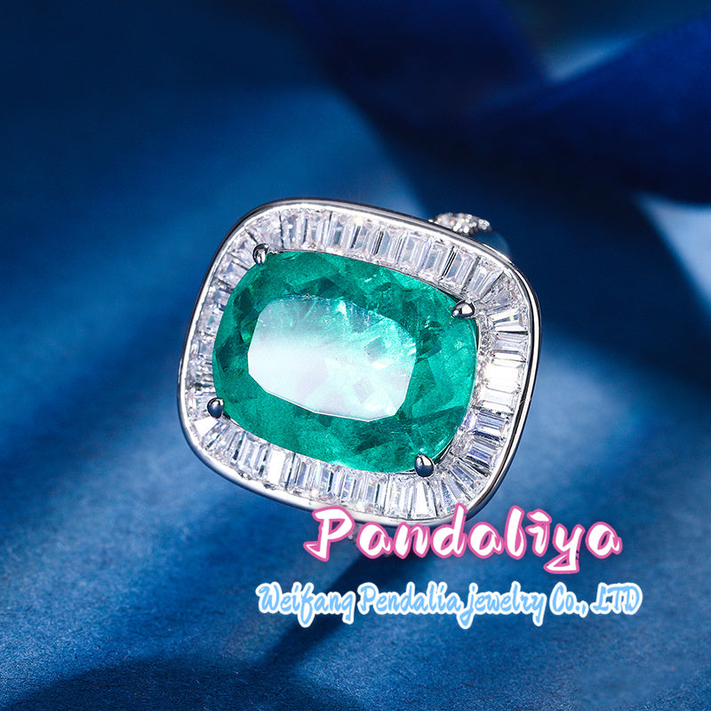 Colored Gemstone Ring: Featuring a simple yet classic style, showcasing exquisite beauty, and exuding a unique sense of fashion charm, making you the center of attention.