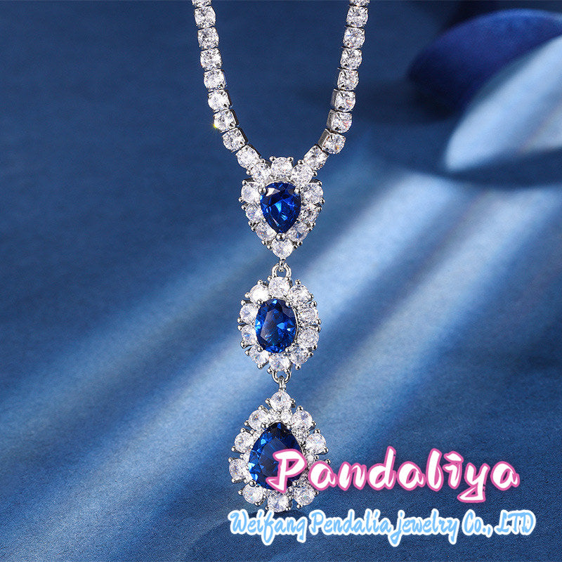 Gemstone necklace, with its fashionable design and versatile style, effortlessly complements various outfits, showcasing your fashion taste and personality!