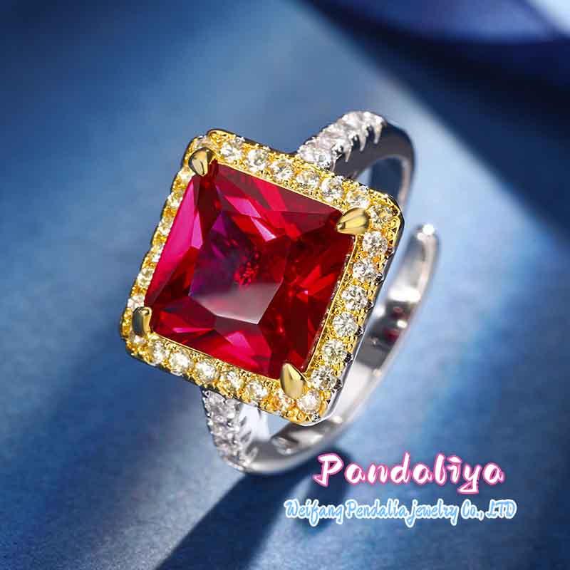 Colorful Gemstone Set, Princess Cut Design, a Timeless Classic, Showcasing Unparalleled Luxury and Charm, Captivating Hearts and Minds.