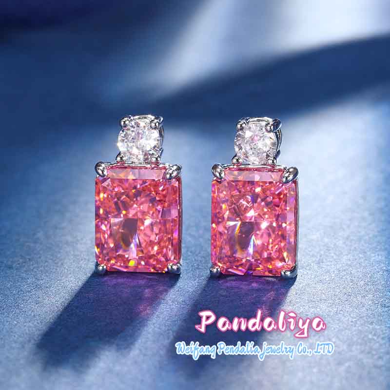 Dreamy Pink Diamond Set, Ice Flower Cut, Sparkling and Radiant, Emitting Enchanting Brilliance, Showcasing Unique Personality, Achieving Your Gorgeous Moments