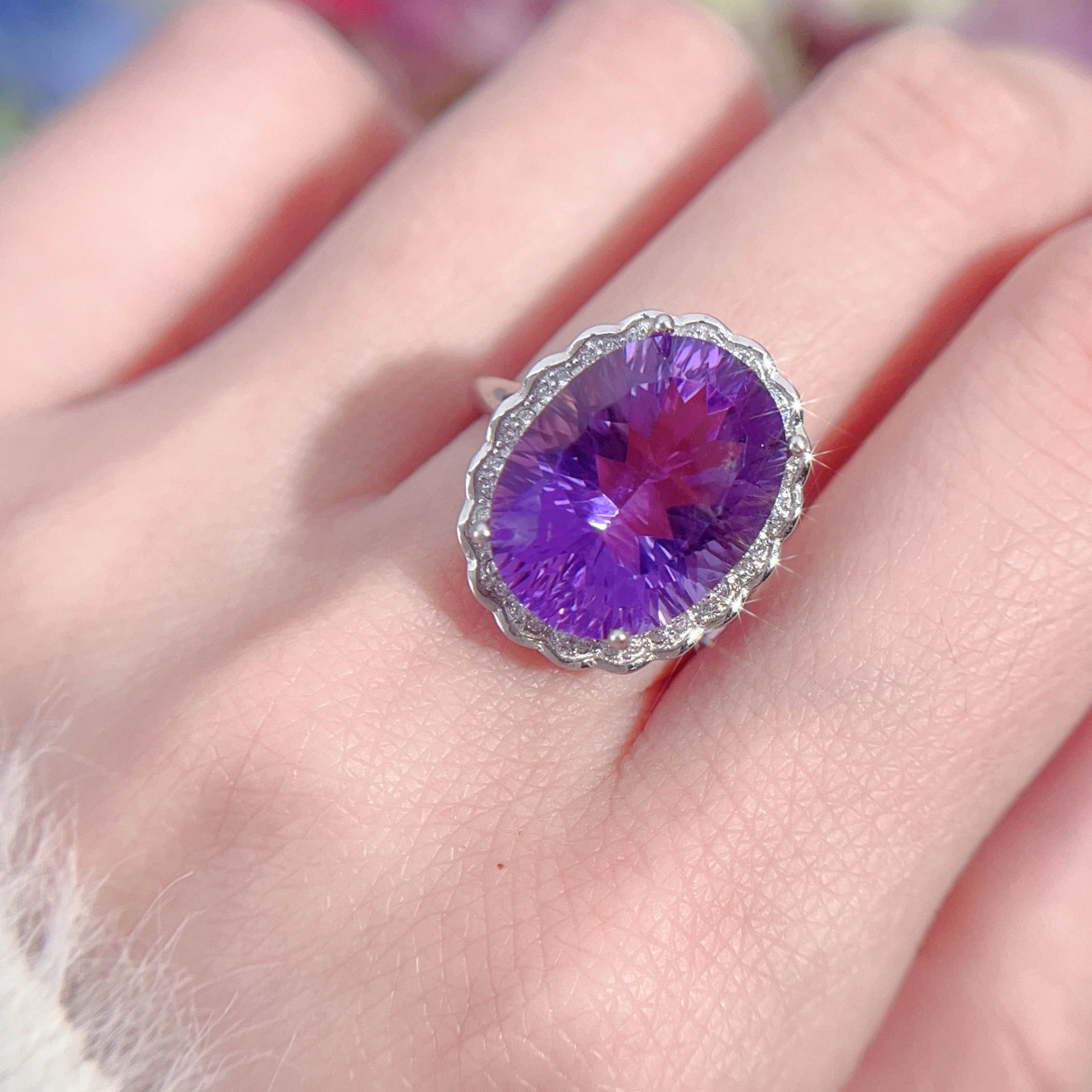 NO.8 [Customer wholesale price] S925 silver made natural gemstone ring,A total of 10 products, enough 10 or more to get 30% off