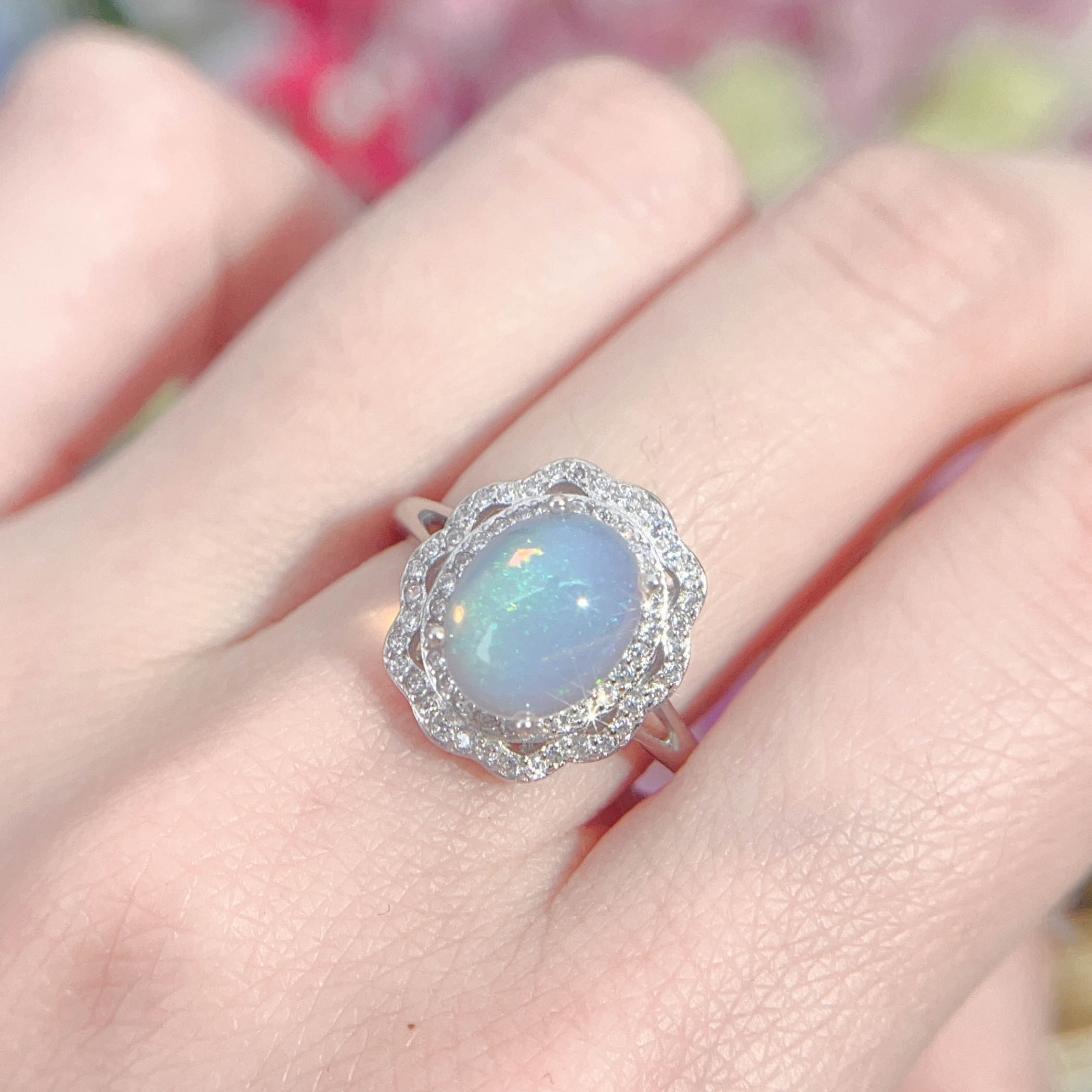 NO.15 [Customer wholesale price] S925 silver made natural gemstone ring,A total of 10 products, enough 10 or more to get 30% off