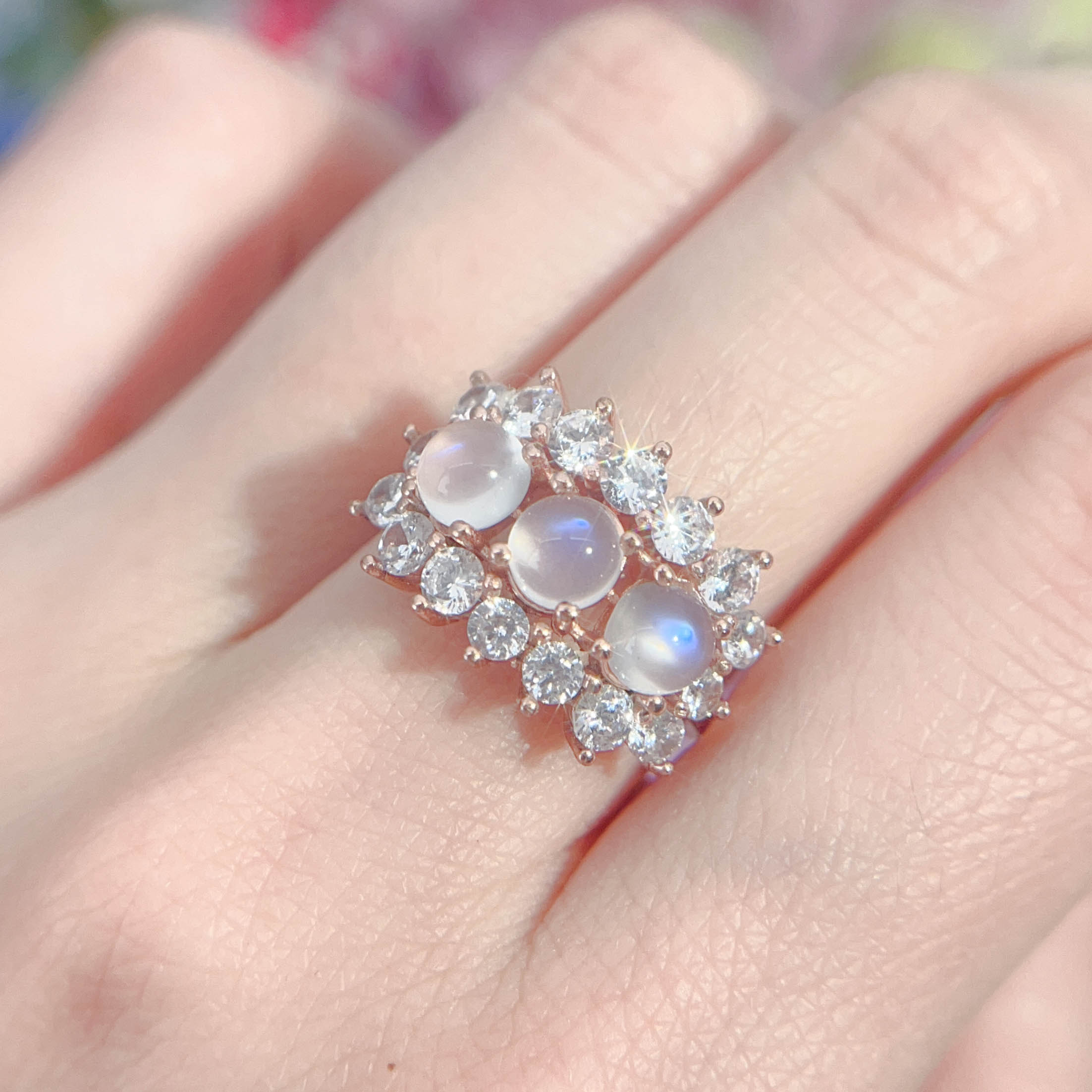 NO.16 [Customer wholesale price] S925 silver made natural gemstone ring,A total of 10 products, enough 10 or more to get 30% off