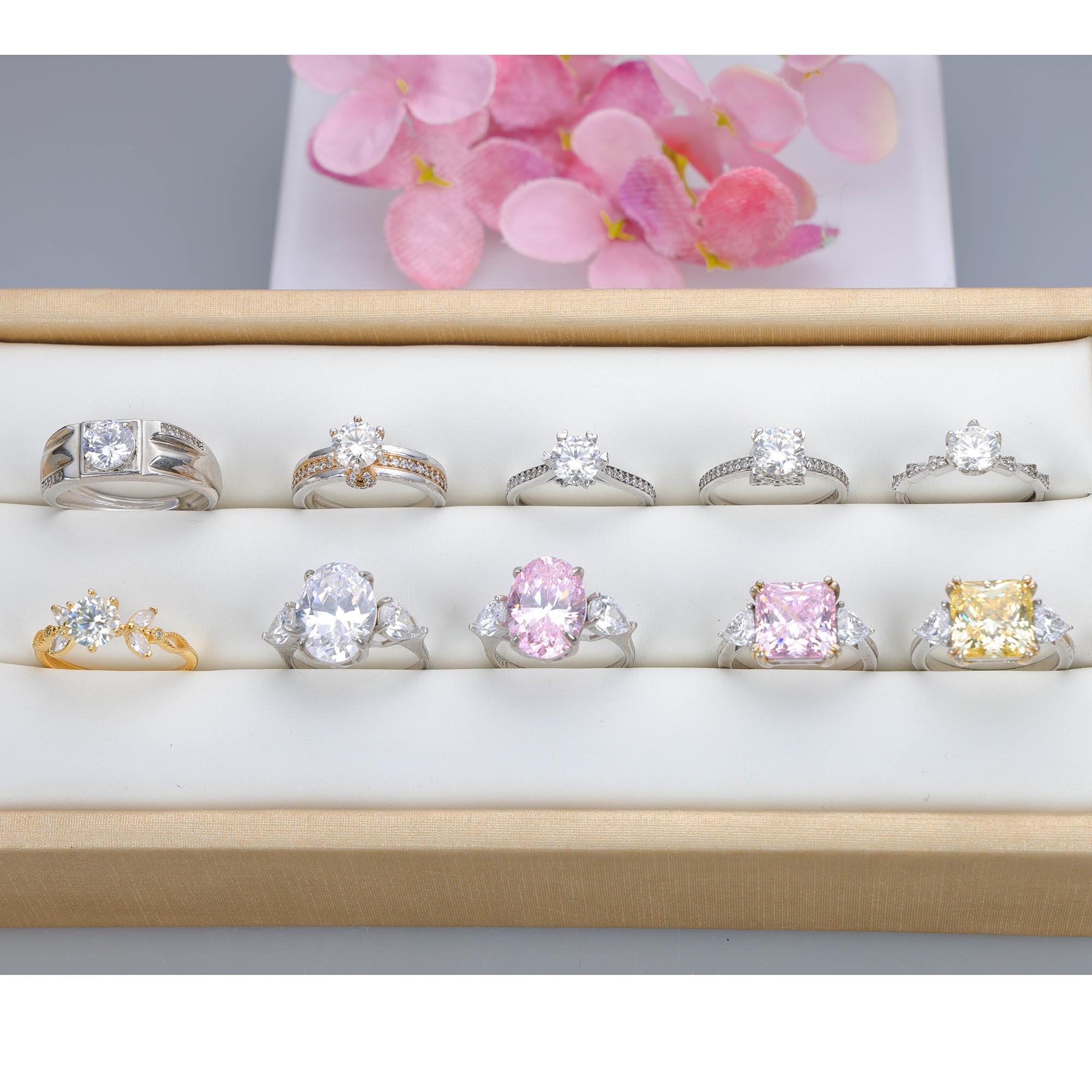 NO.37 [Customer wholesale price] S925 silver made natural gemstone ring,A total of 10 products, enough 10 or more to get 30% off