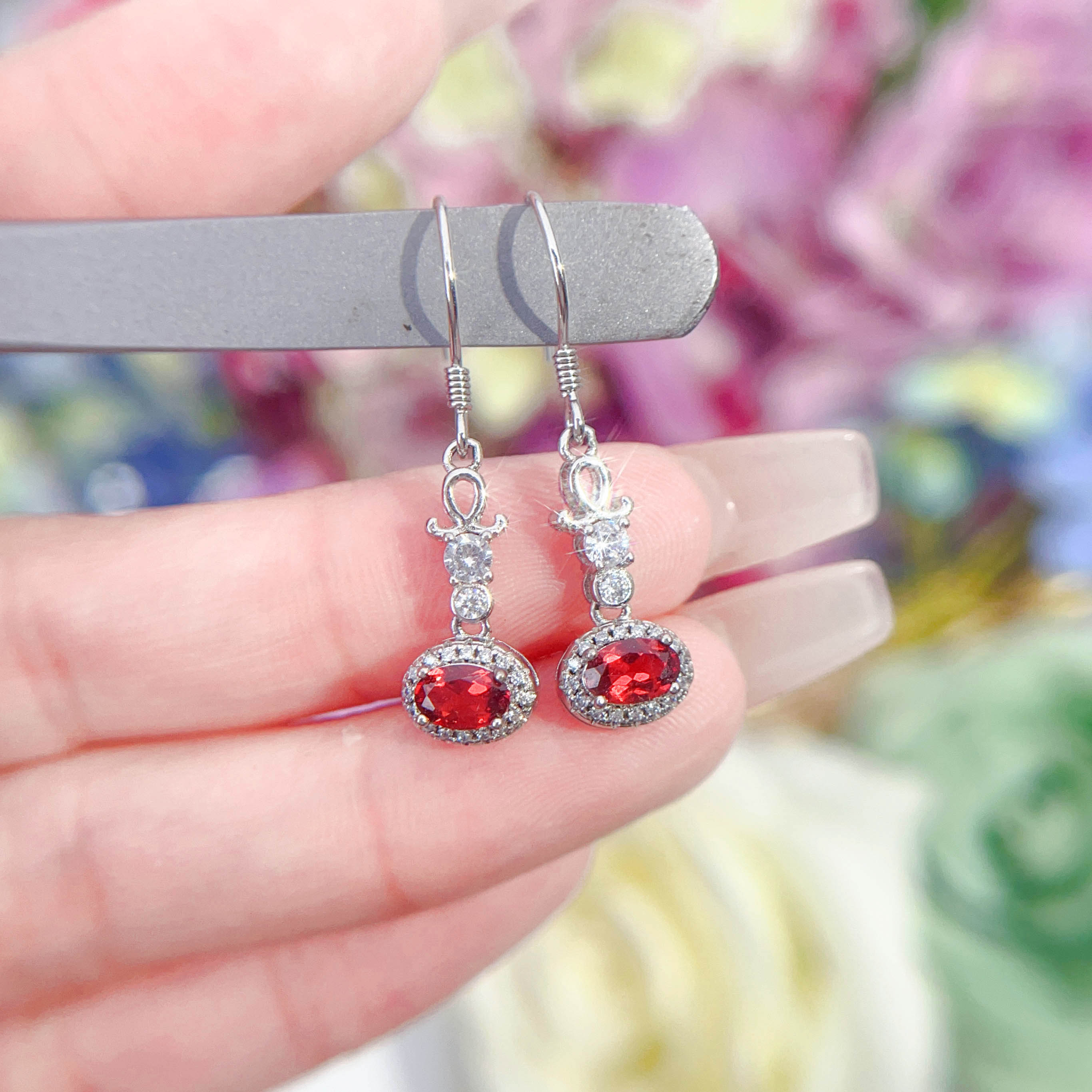 NO.1 [Customer wholesale price] S925 Silver natural Jewel earrings, a total of 29 products, buy more than 10 can get 30% discount