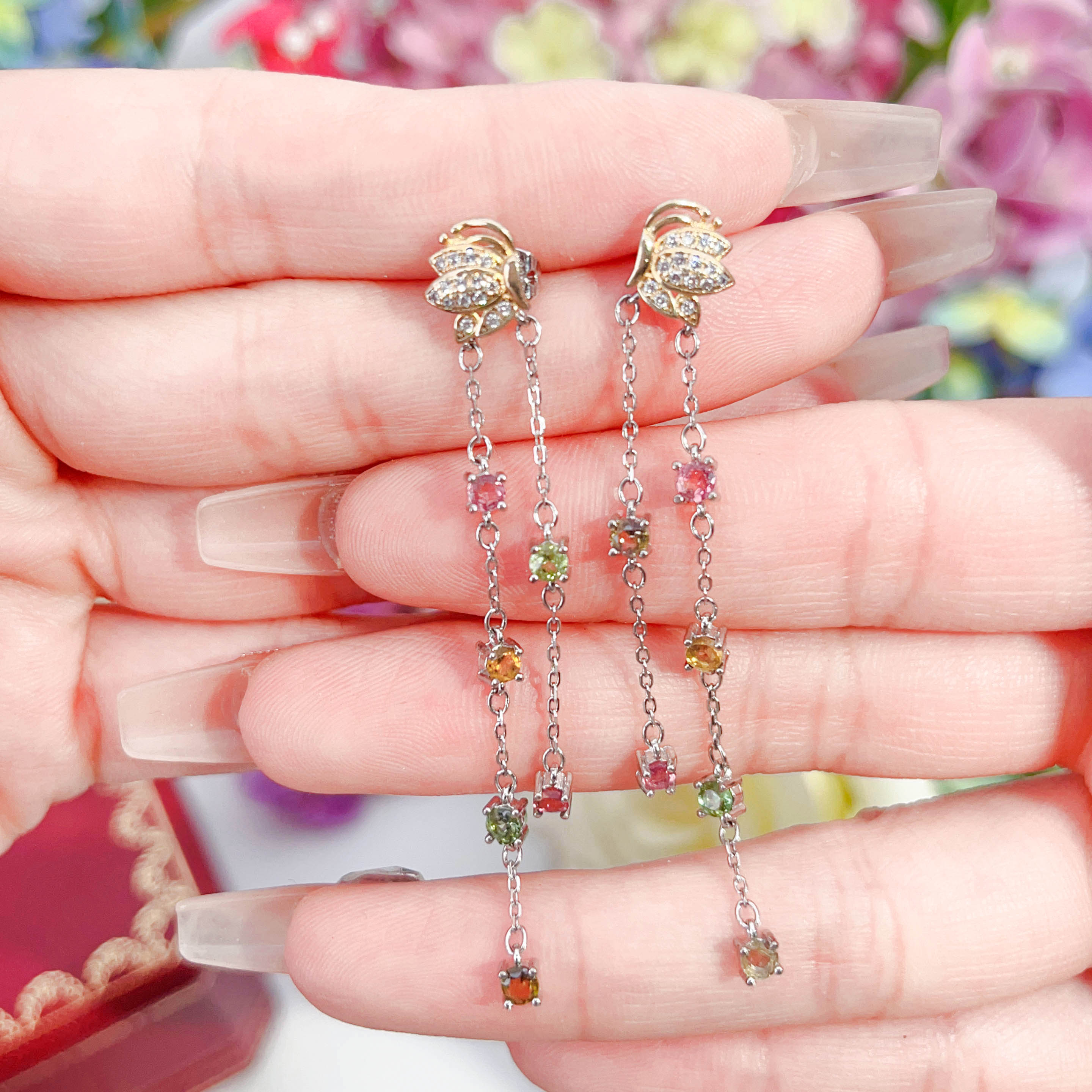 NO.1 [Customer wholesale price] S925 Silver natural Jewel earrings, a total of 29 products, buy more than 10 can get 30% discount