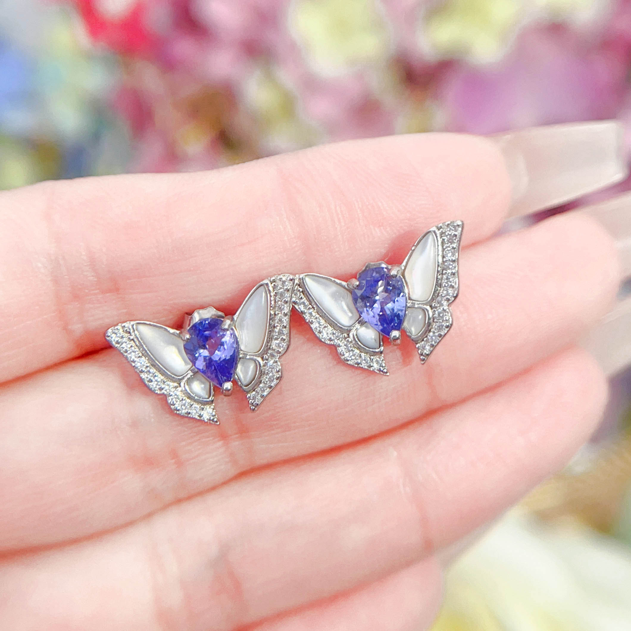 NO.1 [Customer wholesale price] S925 Silver natural Jewel earrings, a total of 29 products, buy more than 10 can get 30% discount