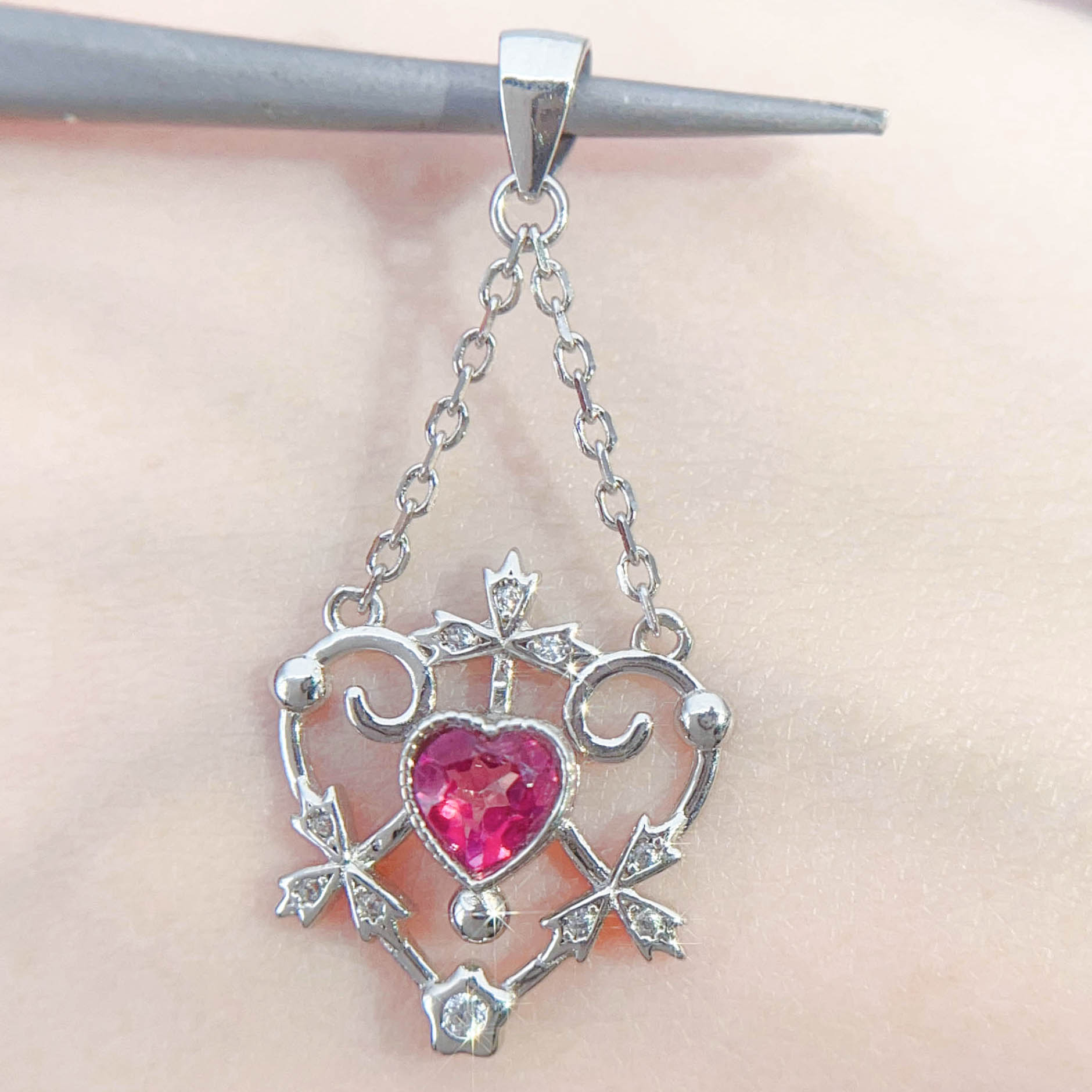 NO.1[Customer wholesale price] S925 Silver natural Jewel pendant, a total of 15 products（With sterling silver necklace）, buy more than 10 can get 30% discount