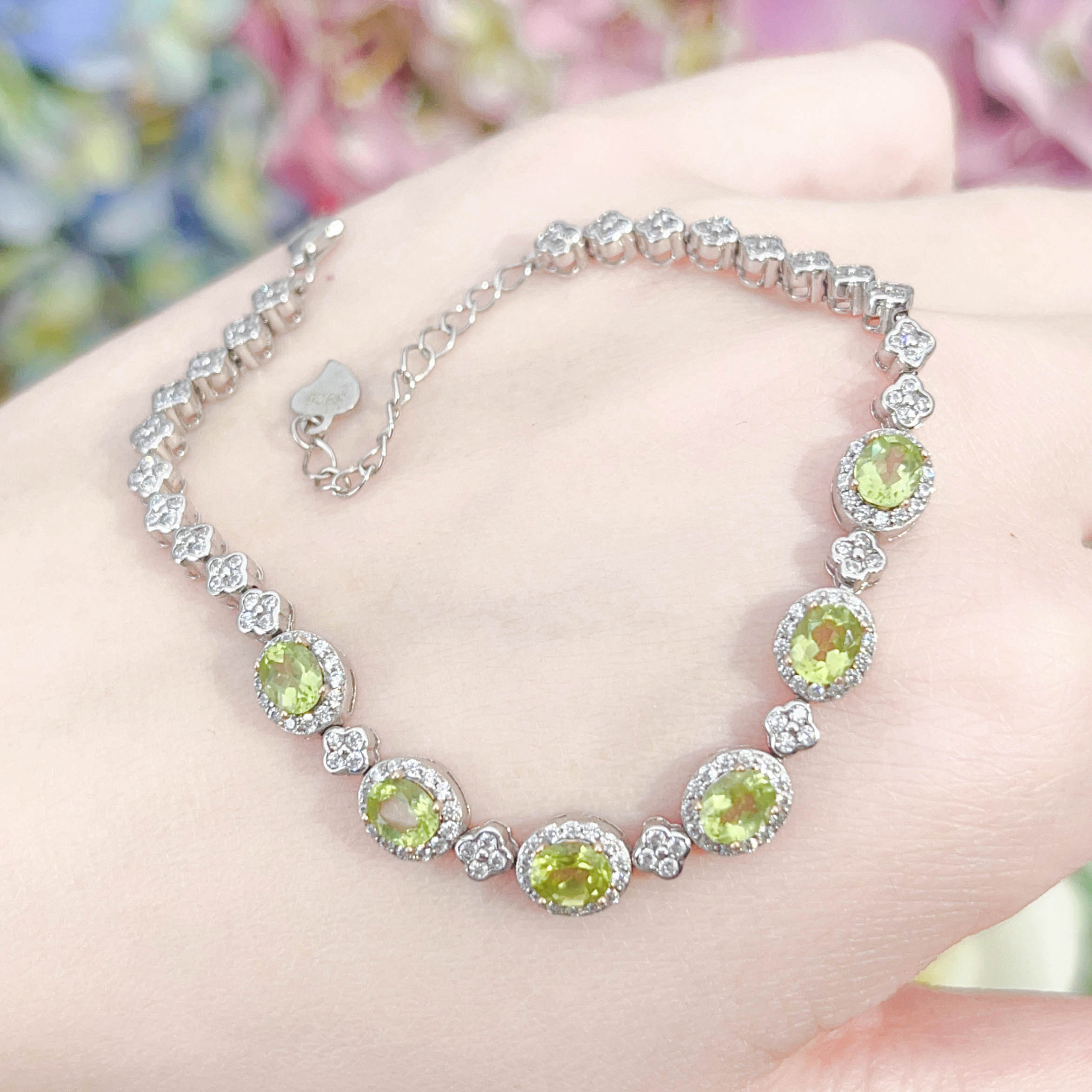 NO.1[Customer wholesale price] S925 Silver natural Jewel bracelet, a total of 11 products, buy more than 10 can get 30% discount