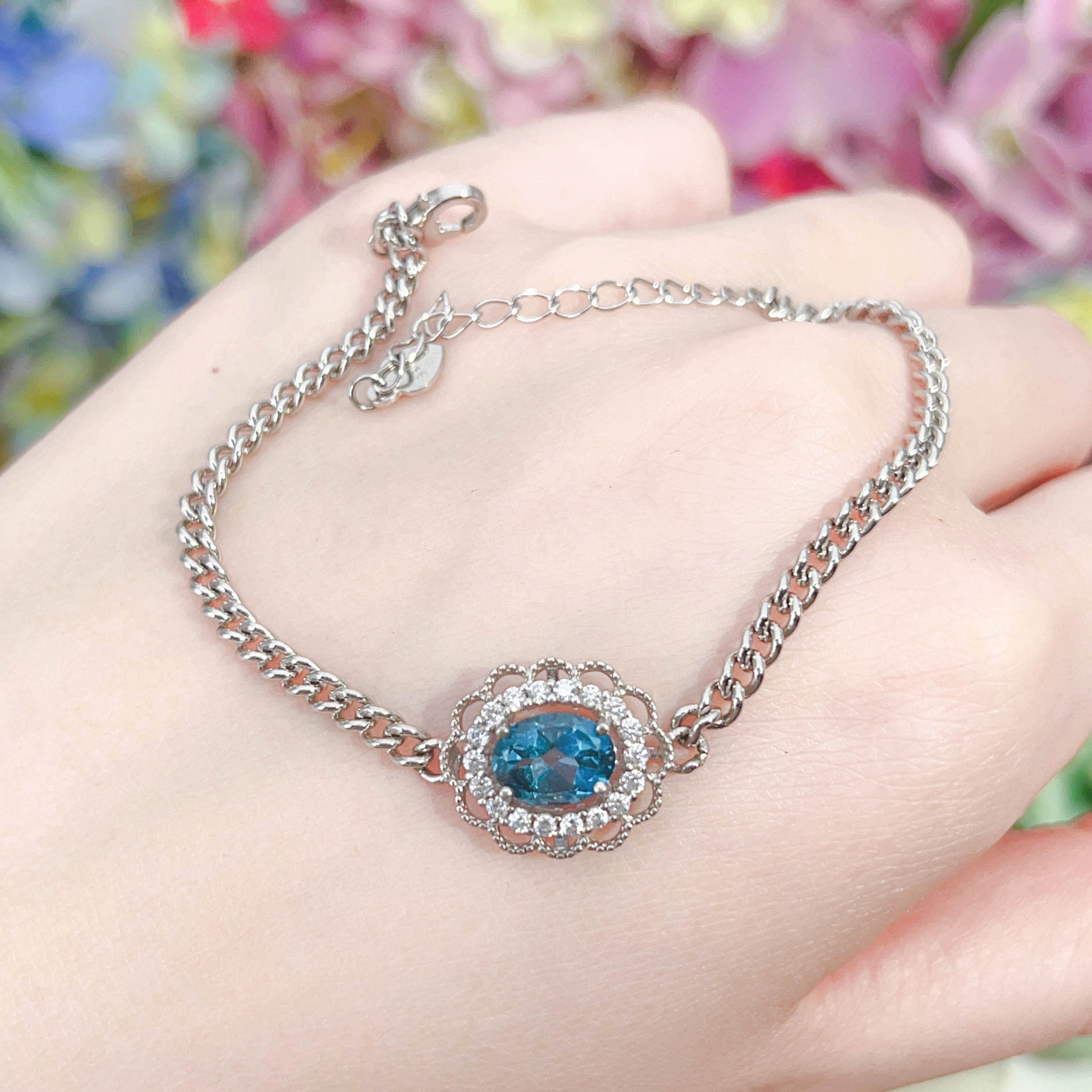 NO.1[Customer wholesale price] S925 Silver natural Jewel bracelet, a total of 11 products, buy more than 10 can get 30% discount