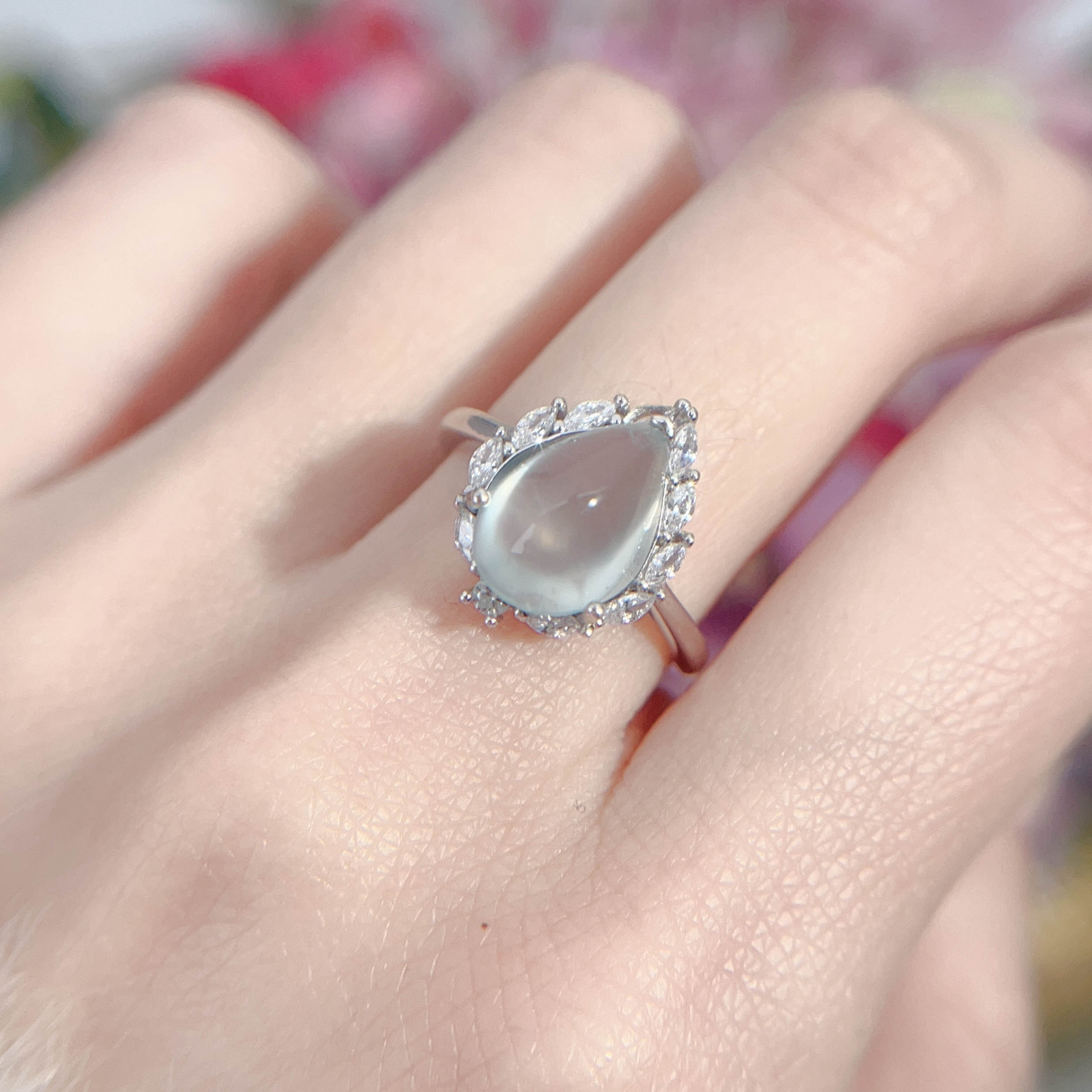 NO.7 [Customer wholesale price] S925 silver made natural gemstone ring,A total of 10 products, enough 10 or more to get 30% off