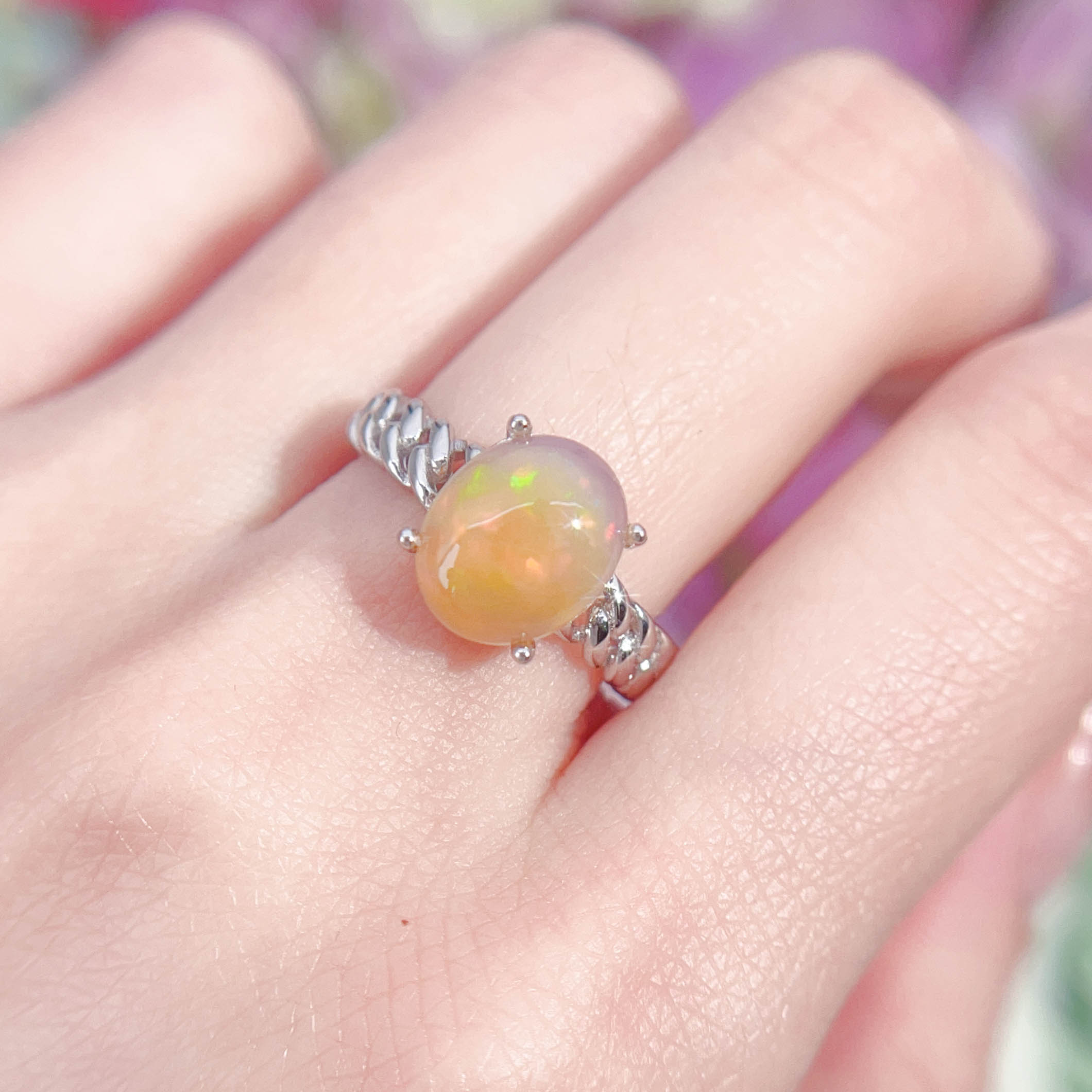 NO.47 [Customer wholesale price] S925 silver made natural gemstone ring,A total of 10 products, enough 10 or more to get 30% off