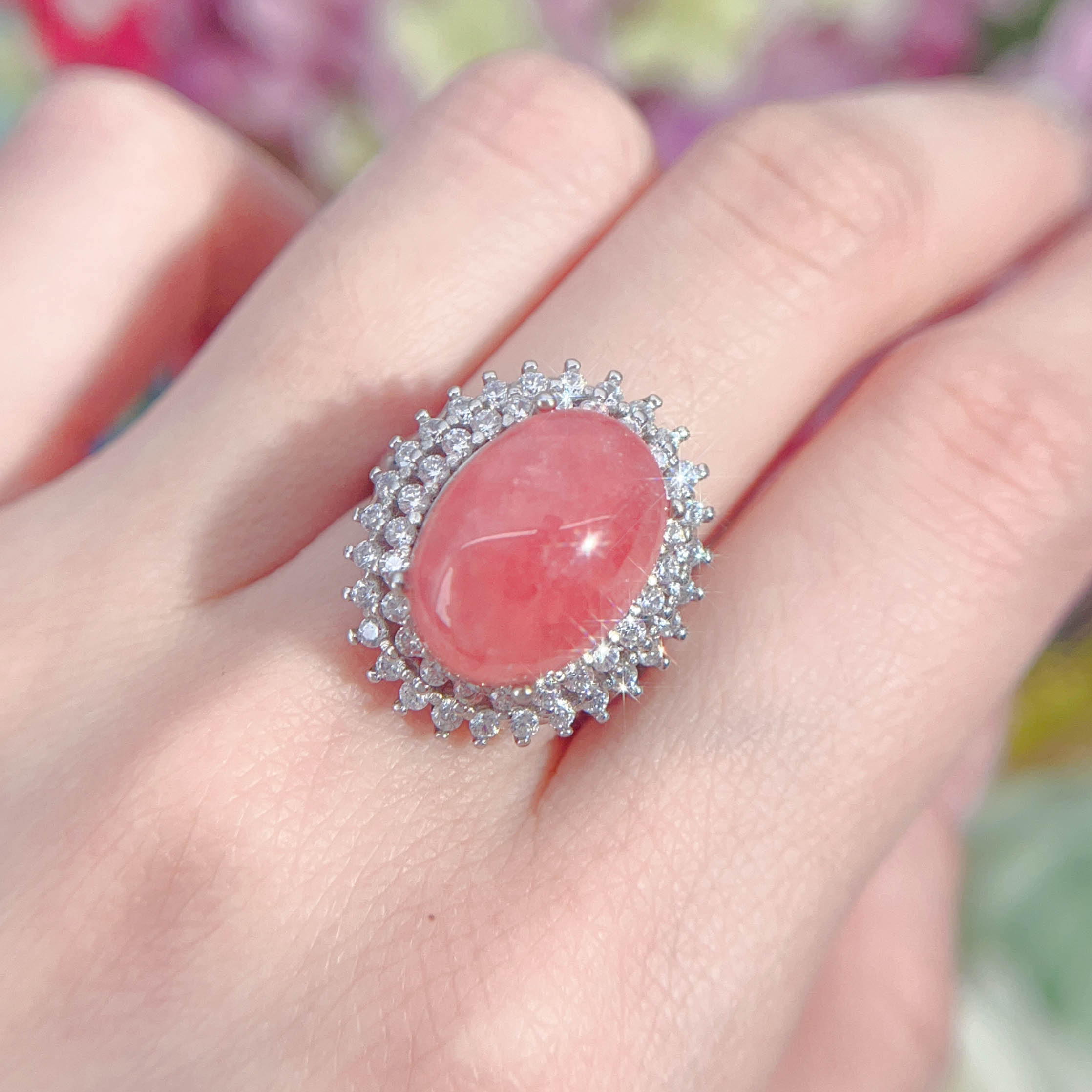 NO.22 [Customer wholesale price] S925 silver made natural gemstone ring,A total of 10 products, enough 10 or more to get 30% off