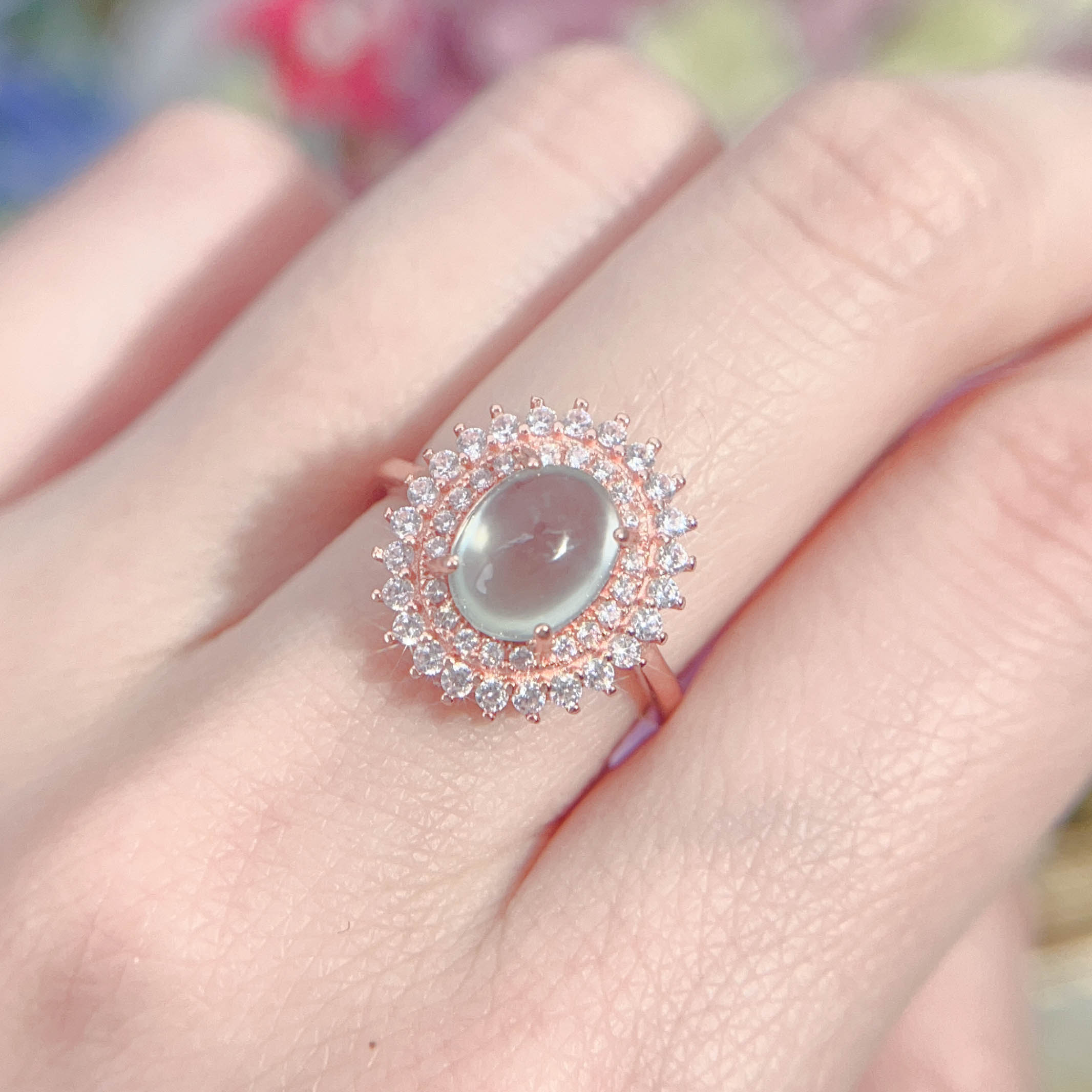 NO.16 [Customer wholesale price] S925 silver made natural gemstone ring,A total of 10 products, enough 10 or more to get 30% off