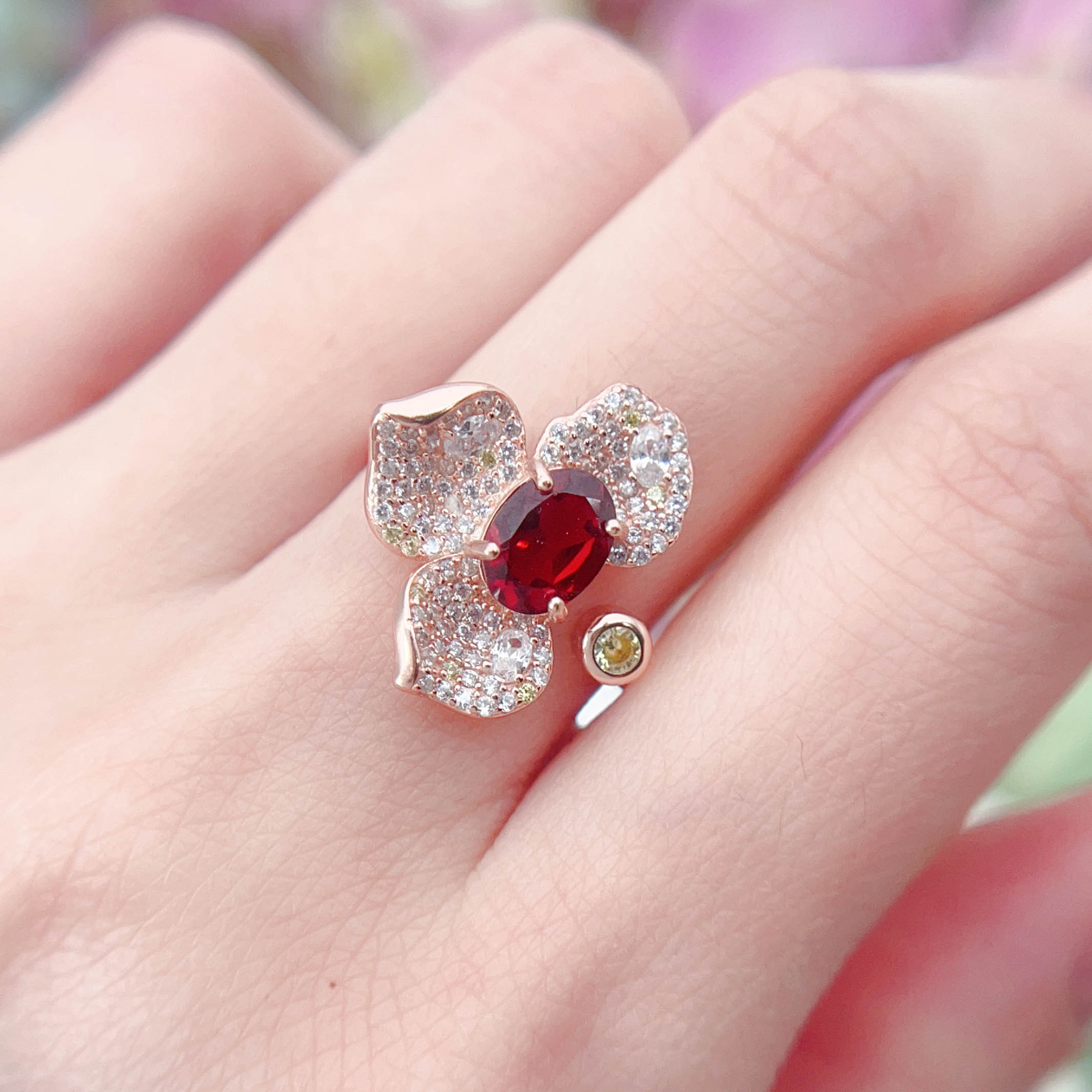 NO.44 [Customer wholesale price] S925 silver made natural gemstone ring,A total of 10 products, enough 10 or more to get 30% off