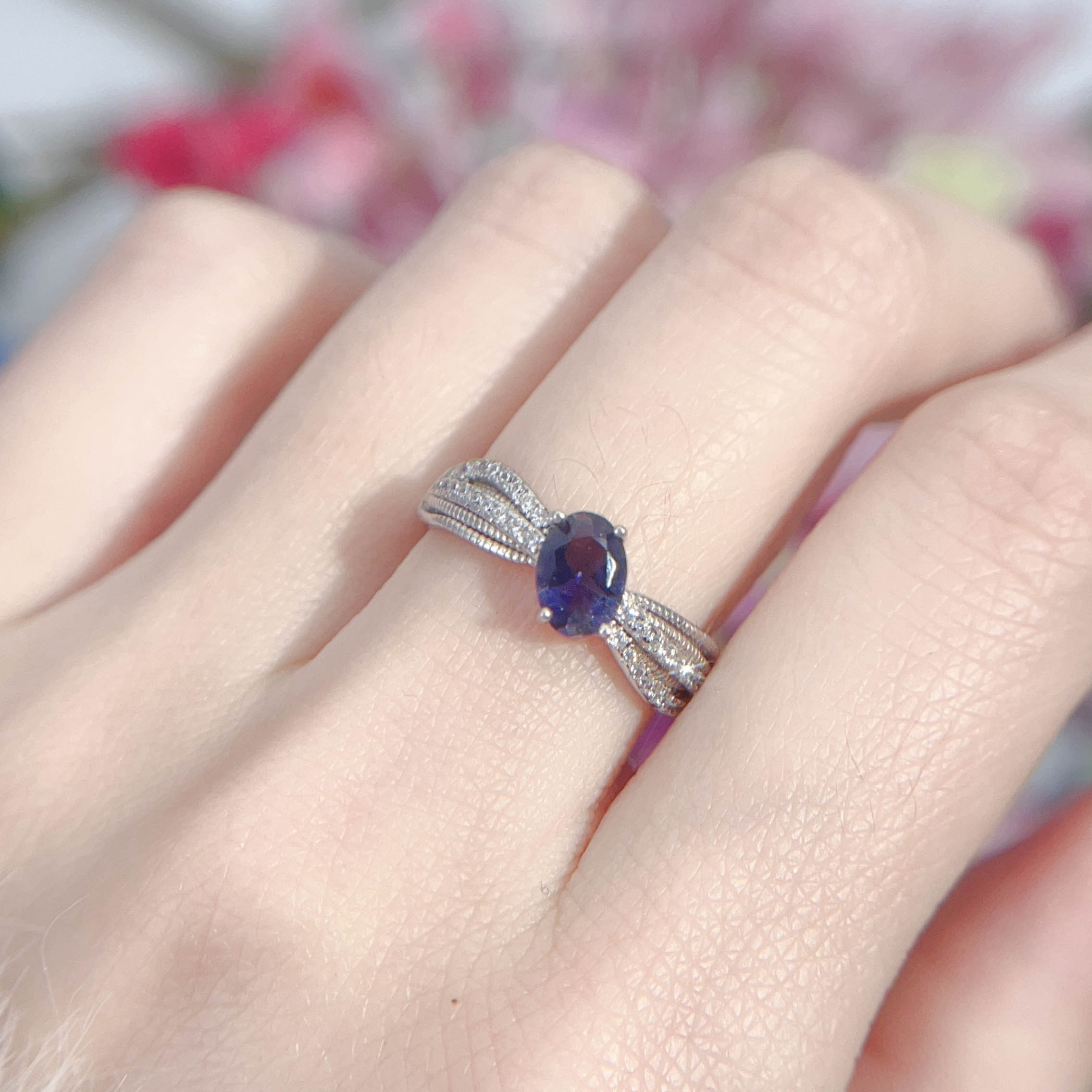 NO.7 [Customer wholesale price] S925 silver made natural gemstone ring,A total of 10 products, enough 10 or more to get 30% off