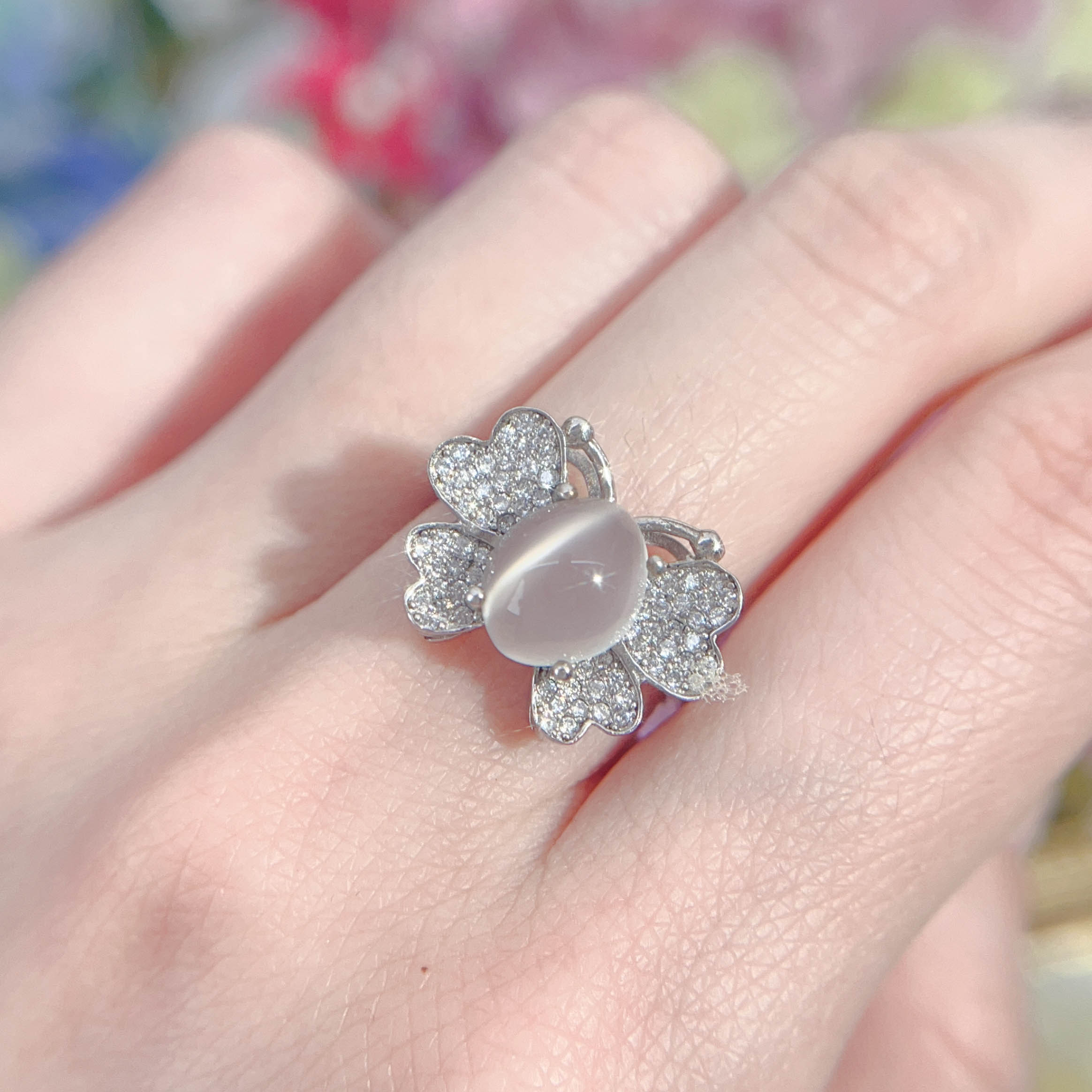 NO.16 [Customer wholesale price] S925 silver made natural gemstone ring,A total of 10 products, enough 10 or more to get 30% off