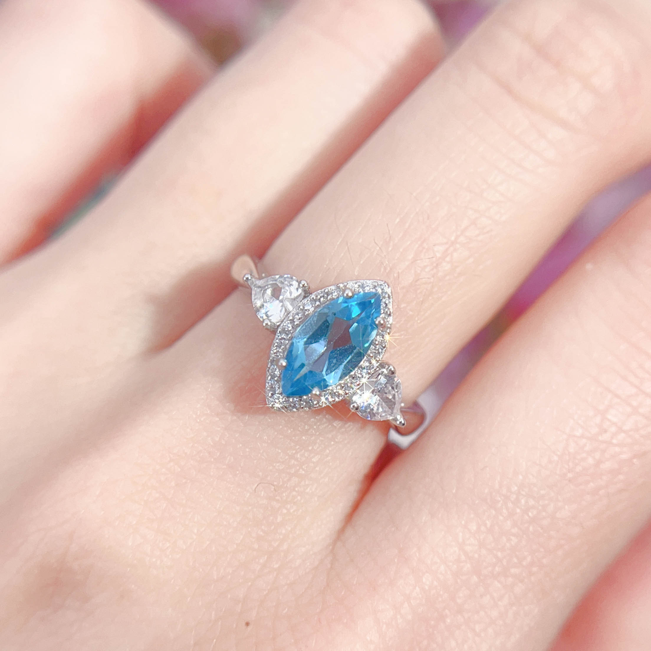 NO.13 [Customer wholesale price] S925 silver made natural gemstone ring,A total of 10 products, enough 10 or more to get 30% off