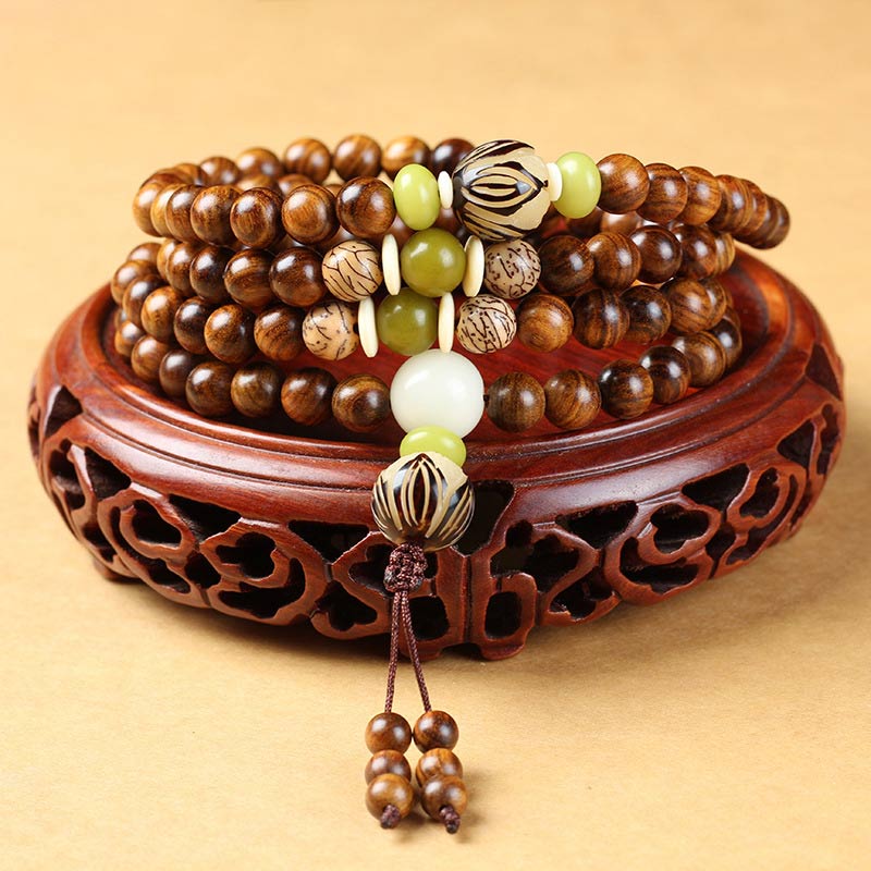 pandaliya Tibetan Rosewood Mala Protection Calm Bracelet