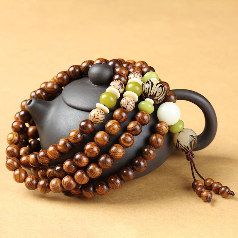 pandaliya Tibetan Rosewood Mala Protection Calm Bracelet