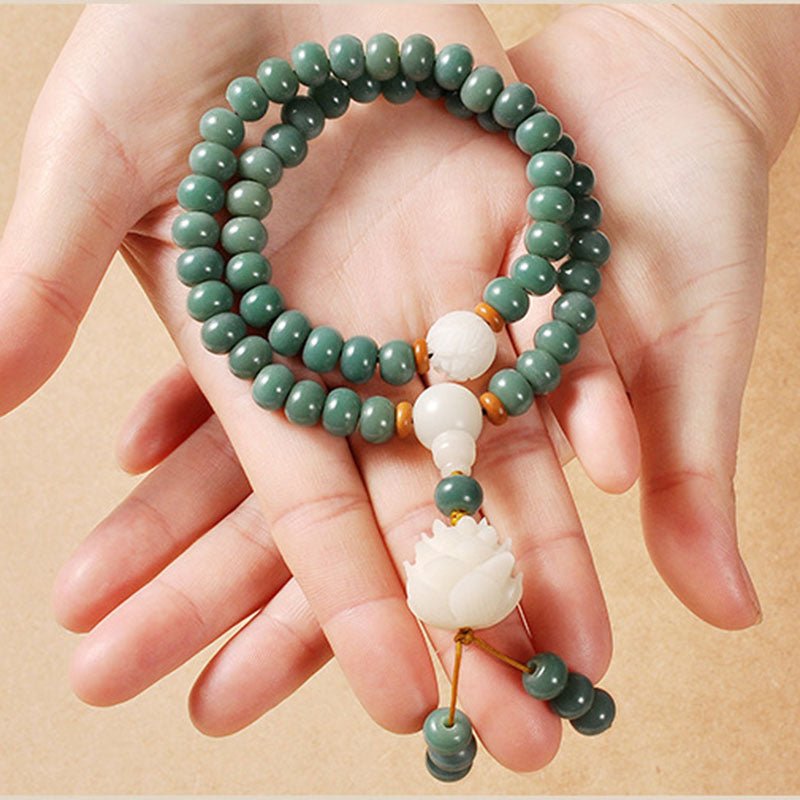 pandaliya Lotus Cyan Bodhi Seed Success Bracelet - pandaliya